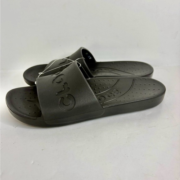 CROCS Unisex Black Slide Sandals size M6/W8 - Picture 1 of 6